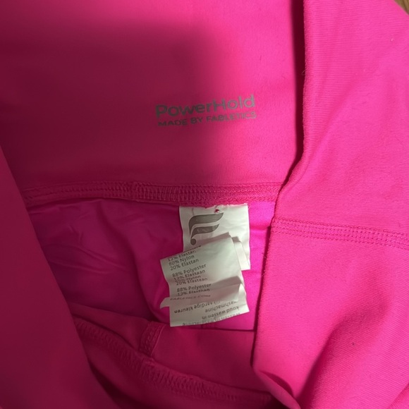 Fabletics noen hot pink leggings with mesh detail - Picture 2 of 2